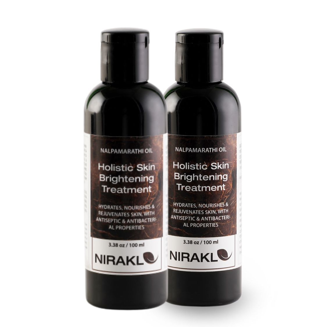 Holistic Skin Brightening Value Pack | Nirakle Nalpamaradi Oil | For Radiant Complexion & Skin Rejuvenation | For Naturally Glowing Skin (Pack of 2) (100 ml x 2)