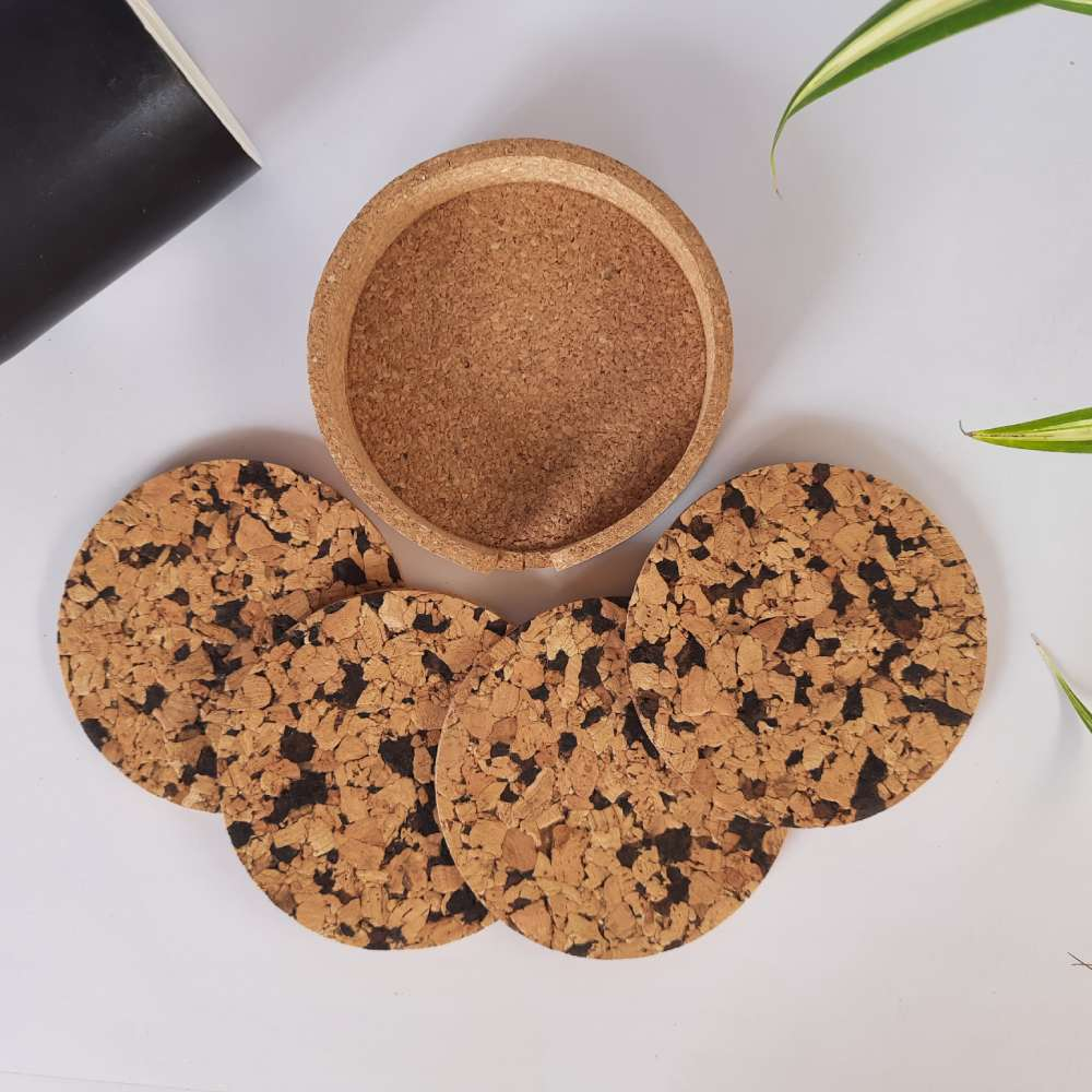 Cork Coasters Black Spot