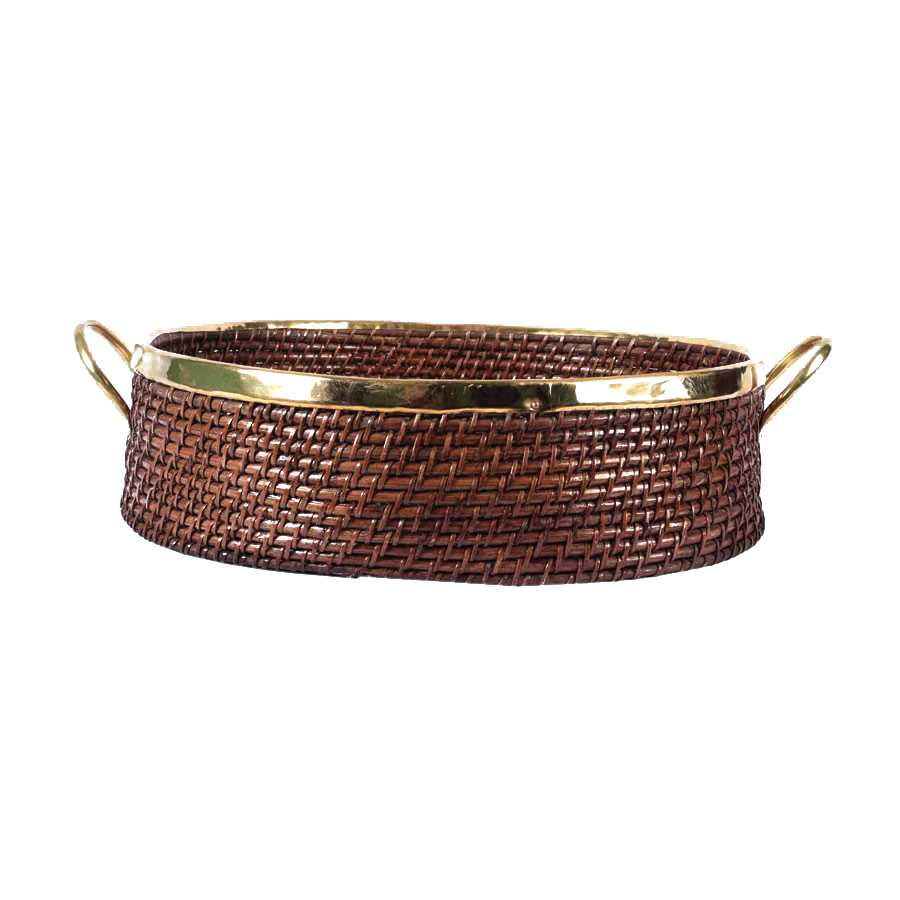 Natural Cane Basket (Oval 21