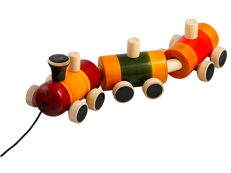 Pull Toy - Pom Pom Rail