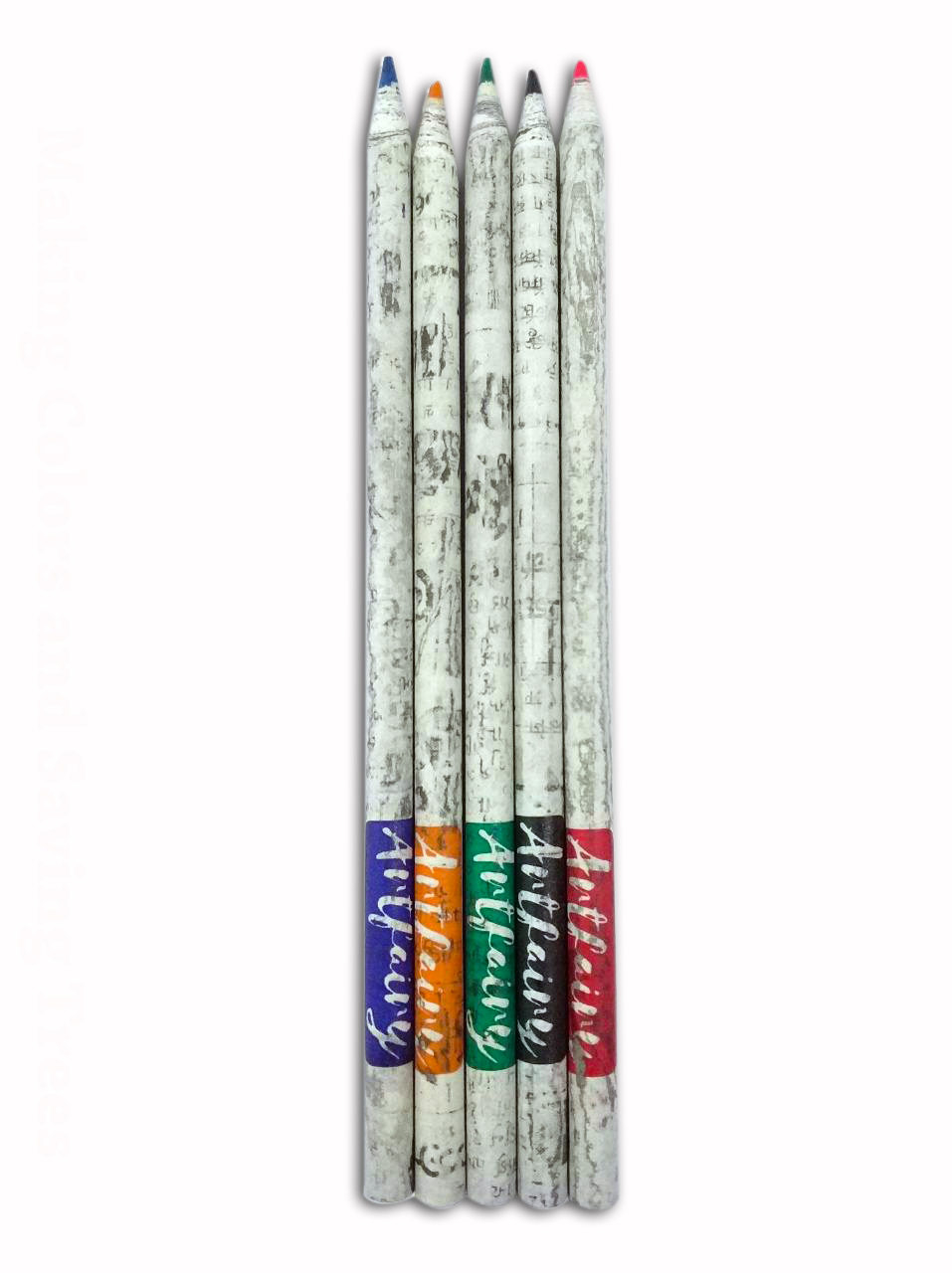 Eco-friendly color pencils (Pack of 10 pencils with Free Sharpener)