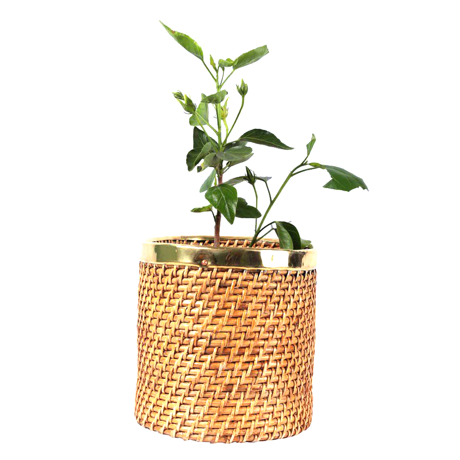 Traditional Cane Planter cum Multipurpose Bin (Round 12