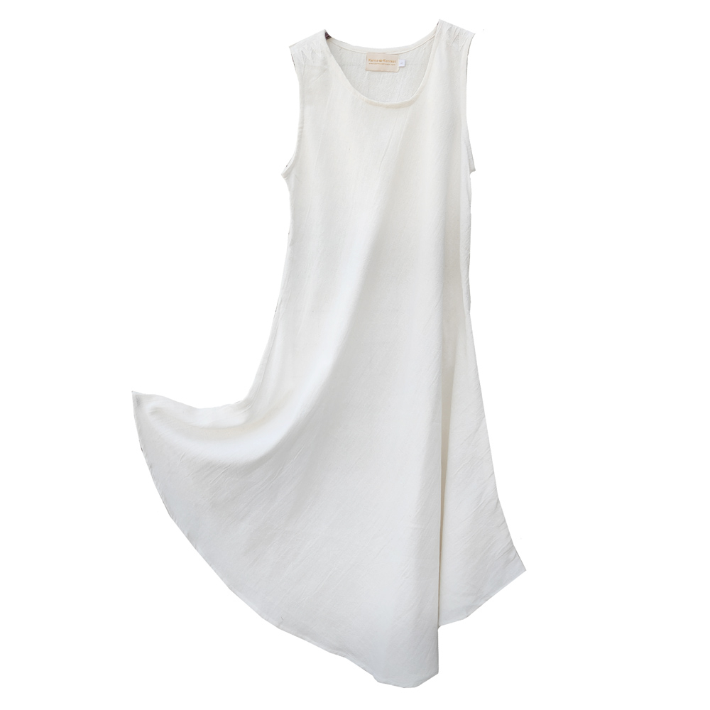 Simplicity Dress Bamboo Silk -Off white