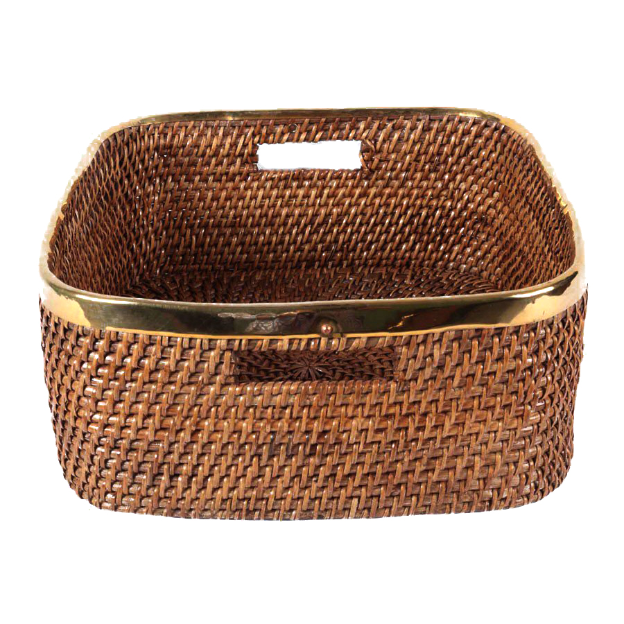 Natural Cane Basket (Square 12