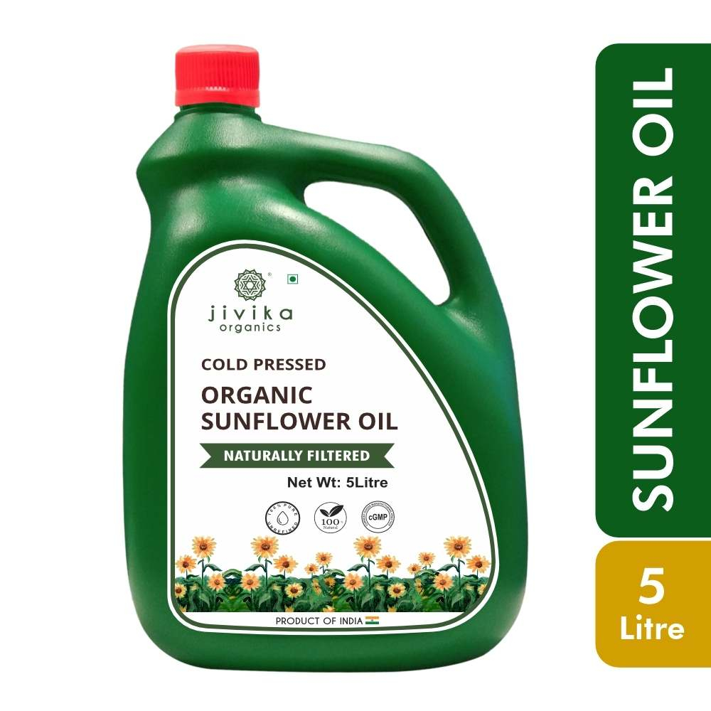 Jivika Organics Sunflower Oil 5ltr Steel tin