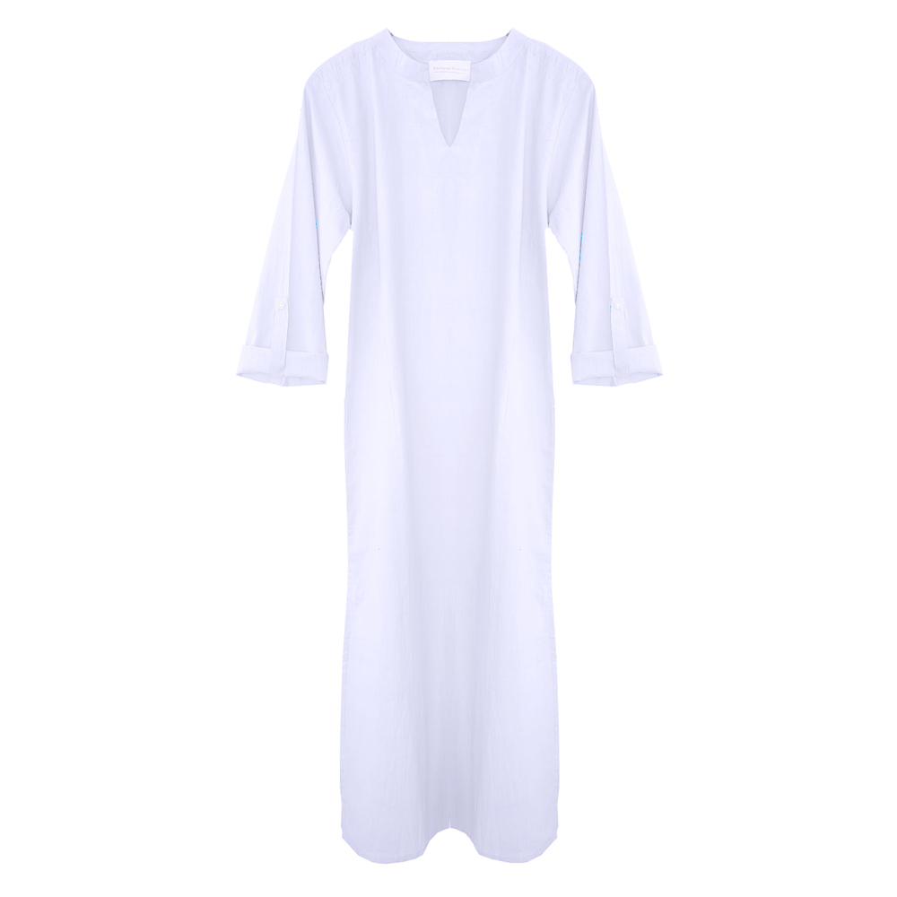 Wisdom Long Tunic Cotton Kurta - Off white